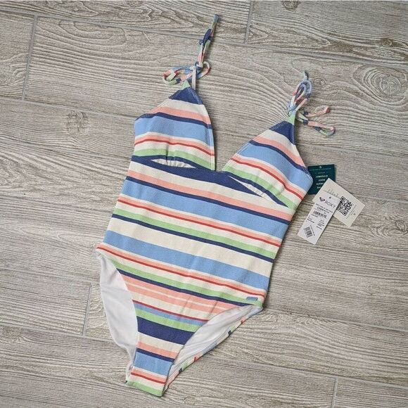 Brand New Roxy Touch of the Rainbow Women’s Medium Multi Color One Piece Suit - Picture 1 of 9